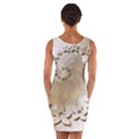 Flora Flowers Background Leaf Wrap Front Bodycon Dress View2