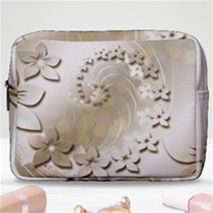 Flora Flowers Background Leaf Make Up Pouch (large)