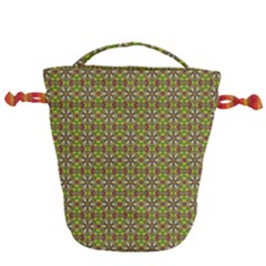 Background Image Pattern Drawstring Bucket Bag by Pakrebo