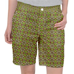 Background Image Pattern Pocket Shorts