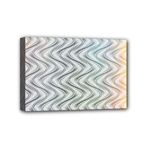 Abstract Geometric Line Art Mini Canvas 6  X 4  (stretched) by Pakrebo