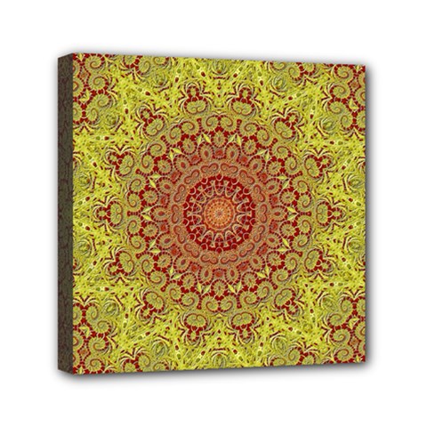 Background Fractals Surreal Design Mini Canvas 6  X 6  (stretched) by Pakrebo