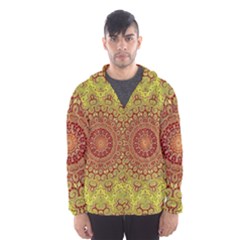 Background Fractals Surreal Design Hooded Windbreaker (men) by Pakrebo