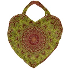 Background Fractals Surreal Design Giant Heart Shaped Tote by Pakrebo