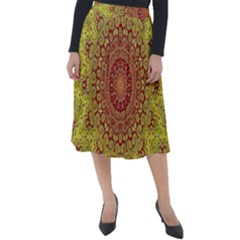 Background Fractals Surreal Design Classic Velour Midi Skirt 