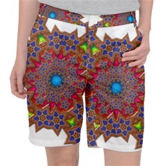 Tile Background Image Pattern Pocket Shorts