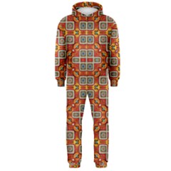 Tile Background Image Pattern Hooded Jumpsuit (men)  by Pakrebo