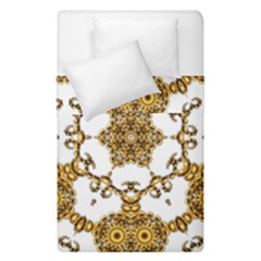 Fractal Tile Construction Design Duvet Cover Double Side (single Size) by Pakrebo