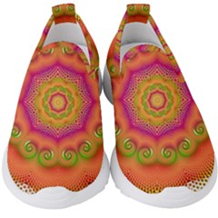 Pattern Colorful Abstract Kids  Slip On Sneakers