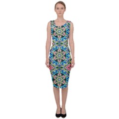 Tile Background Pattern Pattern Sleeveless Pencil Dress