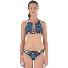 Fractal Tile Kaleidoscope Design Perfectly Cut Out Bikini Set by Pakrebo