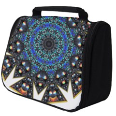 Fractal Tile Kaleidoscope Design Full Print Travel Pouch (big)