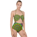 Tile Background Image Graphic Fractal Mandala Scallop Top Cut Out Swimsuit View1