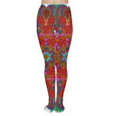 Mandala Fractal Graphic Design Tights by Pakrebo