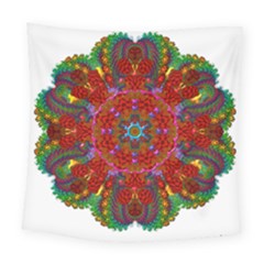 Mandala Fractal Graphic Design Square Tapestry (large)