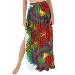 Mandala Fractal Graphic Design Maxi Chiffon Tie-up Sarong by Pakrebo