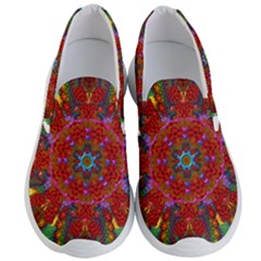 Mandala Fractal Graphic Design Men s Lightweight Slip Ons by Pakrebo