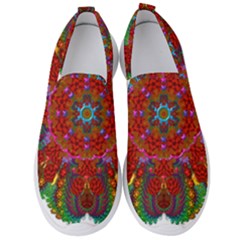 Mandala Fractal Graphic Design Men s Slip On Sneakers