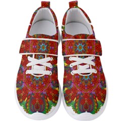 Mandala Fractal Graphic Design Men s Velcro Strap Shoes