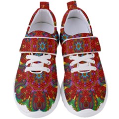 Mandala Fractal Graphic Design Women s Velcro Strap Shoes