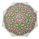 Floral Wreath Tile Background Image Straight Umbrellas View1