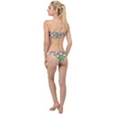 Floral Wreath Tile Background Image Classic Bandeau Bikini Set View2