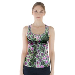 Ivy Lace Flower Flora Garden Racer Back Sports Top by Pakrebo