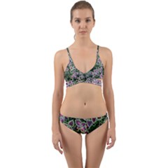 Ivy Lace Flower Flora Garden Wrap Around Bikini Set by Pakrebo