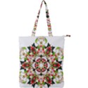 Tile Background Image Star Pattern Double Zip Up Tote Bag View1