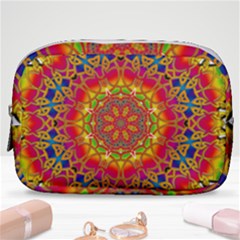 Pattern Button Logo Characters Make Up Pouch (small)