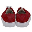 Tile Background Image Graphic 35 Red Kids  Low Top Canvas Sneakers View4