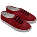 Tile Background Image Graphic 35 Red Men s Classic Low Top Sneakers View3