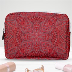 Tile Background Image Graphic 35 Red Make Up Pouch (medium)