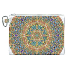 Colorful Pattern Color Canvas Cosmetic Bag (xl)