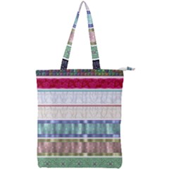 Scrapbook Scrap Elements Double Zip Up Tote Bag by Pakrebo