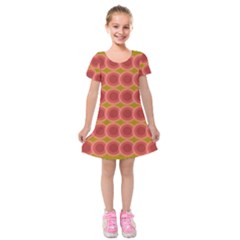 Zappwaits Retro Kids  Short Sleeve Velvet Dress