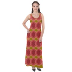 Zappwaits Retro Sleeveless Velour Maxi Dress