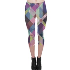 Geometric Sense Capri Leggings  by WensdaiAmbrose