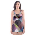 Geometric Sense Skater Dress Swimsuit View1