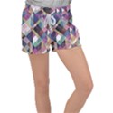 Geometric Sense Women s Velour Lounge Shorts View1