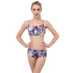 Geometric Sense Layered Top Bikini Set by WensdaiAmbrose