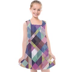 Geometric Sense Kids  Cross Back Dress by WensdaiAmbrose