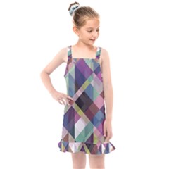 Geometric Sense Kids  Overall Dress by WensdaiAmbrose