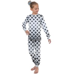 Black And White Tribal Kids  Long Sleeve Set 