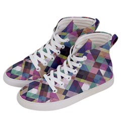 Geometric Sense Men s Hi-top Skate Sneakers