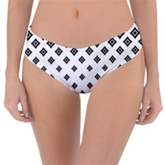 Black And White Tribal Reversible Classic Bikini Bottoms by retrotoomoderndesigns