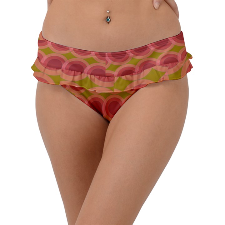 Zappwaits Retro Frill Bikini Bottom