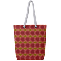 Zappwaits Retro Full Print Rope Handle Tote (small) by zappwaits