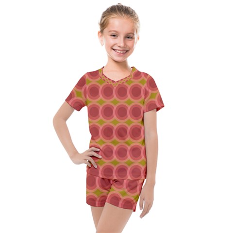 Zappwaits Retro Kids  Mesh Tee And Shorts Set by zappwaits