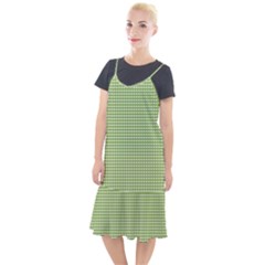 Green Gingham Camis Fishtail Dress by retrotoomoderndesigns